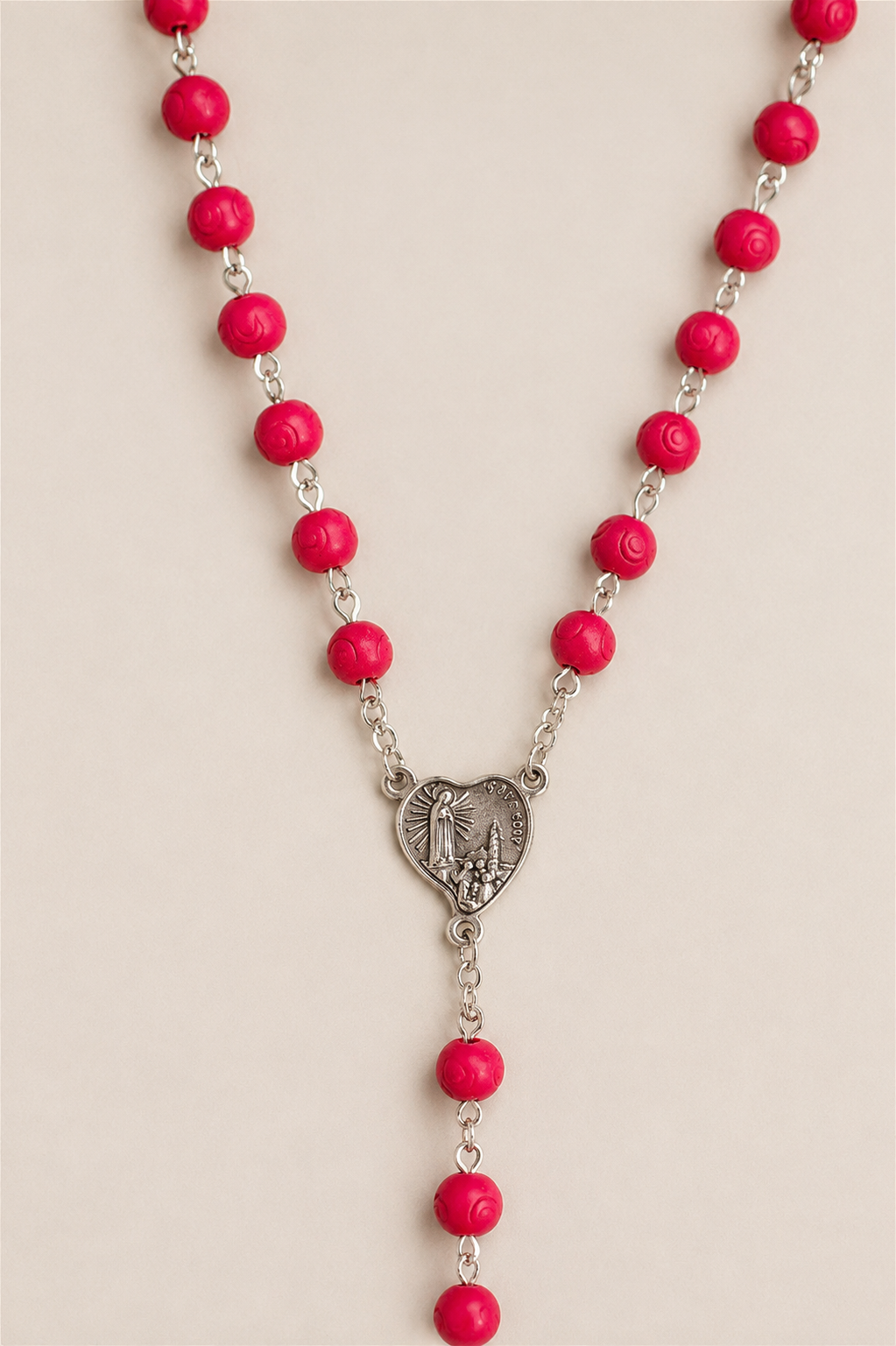 Terço Pétala de Rosa Perfumado - Nossa Senhora de Fátima