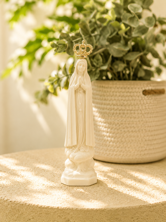 Mini Imagem Nossa Senhora de Fátima - 14 cm