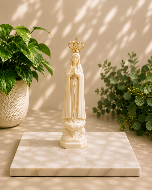 Mini Imagem Nossa Senhora de Fátima - 14 cm