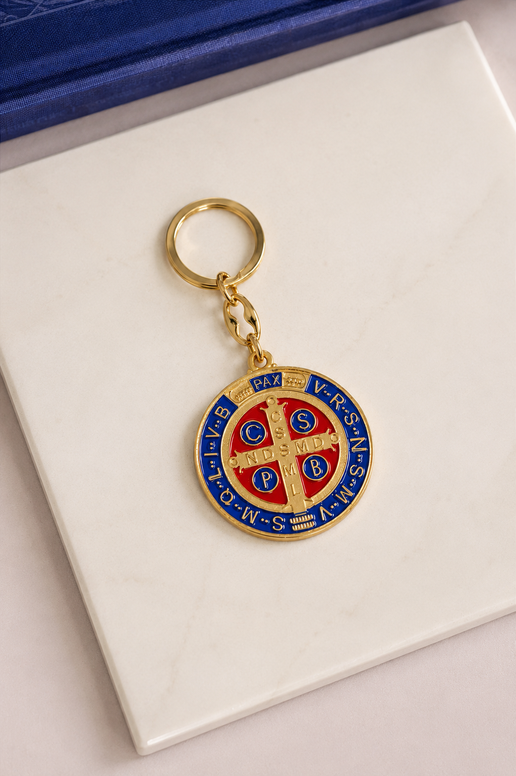 Chaveiro Medalhão São Bento - Resinado