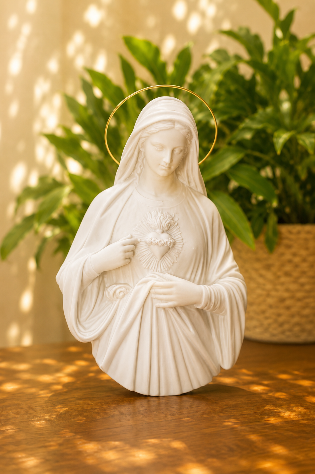 Imagem Parede Sagrado Coração De Maria 20 cm