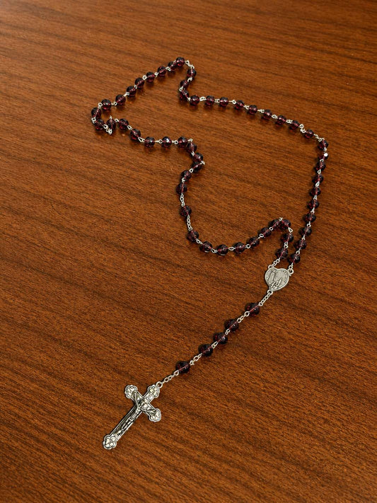 TERÇO CRISTAL DO KIT NOSSA SENHORA DESATADORA DOS NÓS