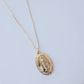 Colar Medalha Milagrosa - G - Folheado a Ouro
