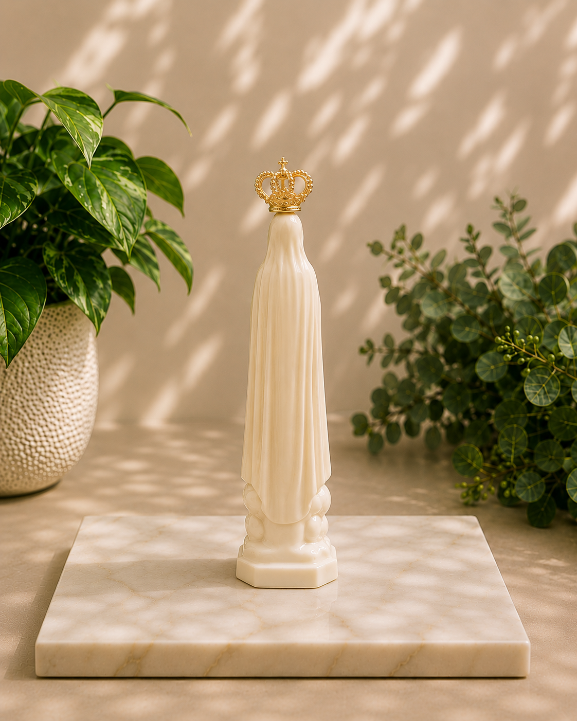 Mini Imagem Nossa Senhora de Fátima - 14 cm