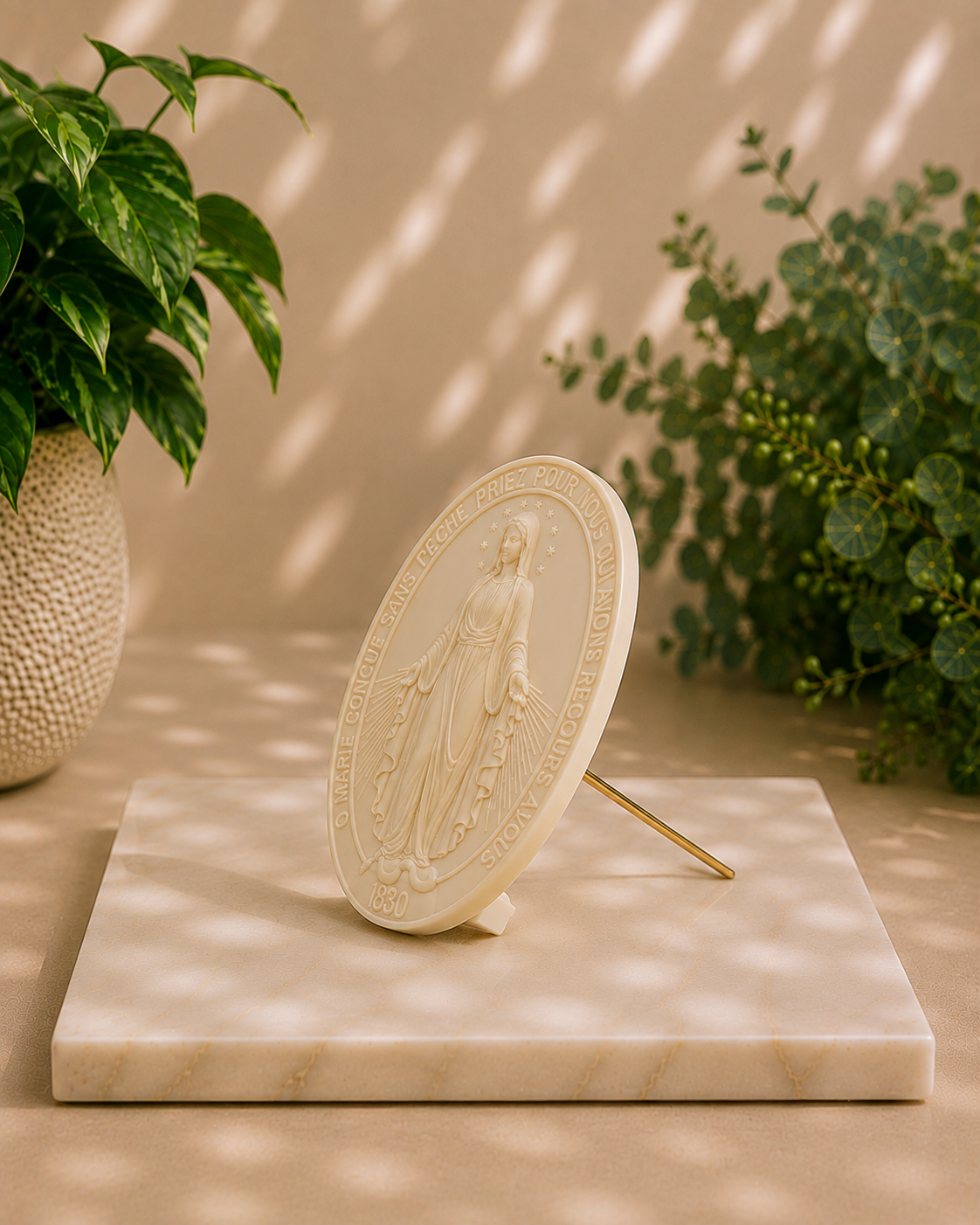 Medalha de mesa Nossa Senhora das Graças - 15 cm