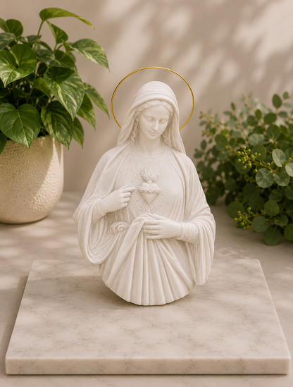 Imagem Parede Sagrado Coração De Maria 20 cm