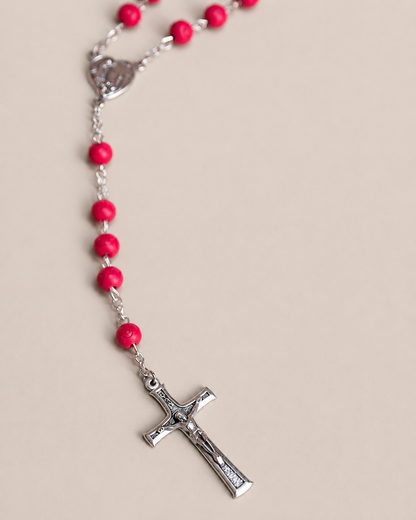 Terço Pétala de Rosa Perfumado - Nossa Senhora de Fátima