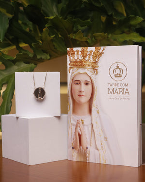 KIT - Colar Cravejado Fátima + Orações diárias