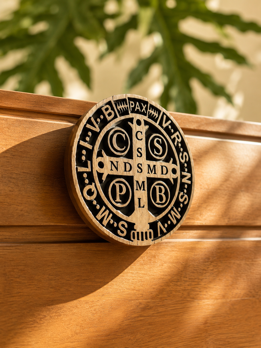 Medalha de São Bento Entalhada