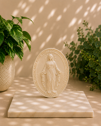 Medalha de mesa Nossa Senhora das Graças - 15 cm